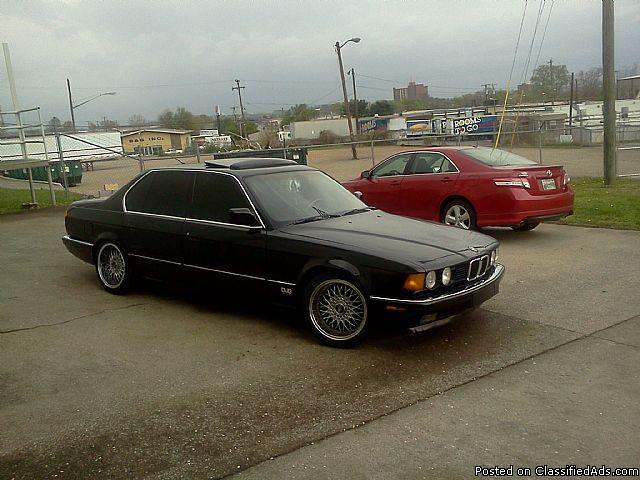 Blue 1988 bmw 735 #3