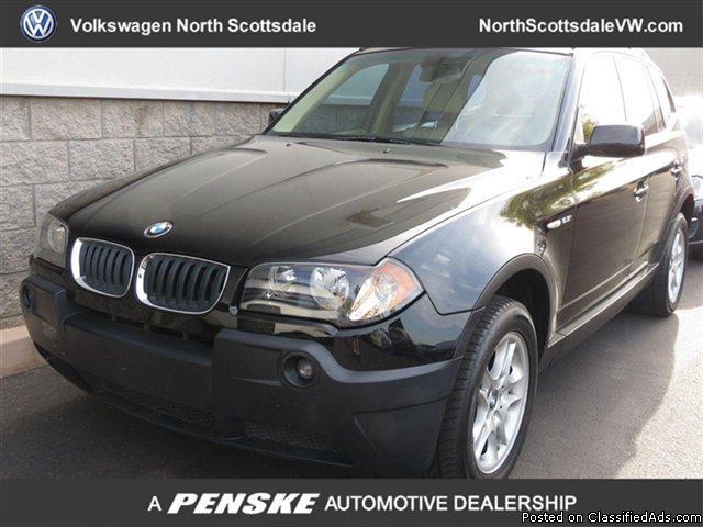 2005 BMW X3 2-5I Black SUV I6